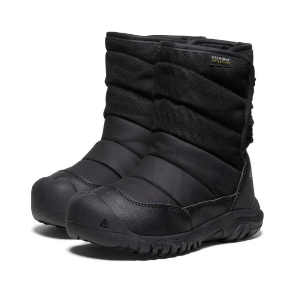 Little Kids' Puffrider Waterproof Winter Boot | Black/Steel Grey