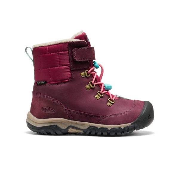 Big Kids' Kanibou Waterproof Winter Boot | Fig/Pink Lemonade
