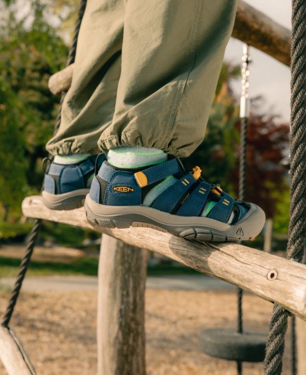 Little Kids' Newport H2  |  Black/Lime Green