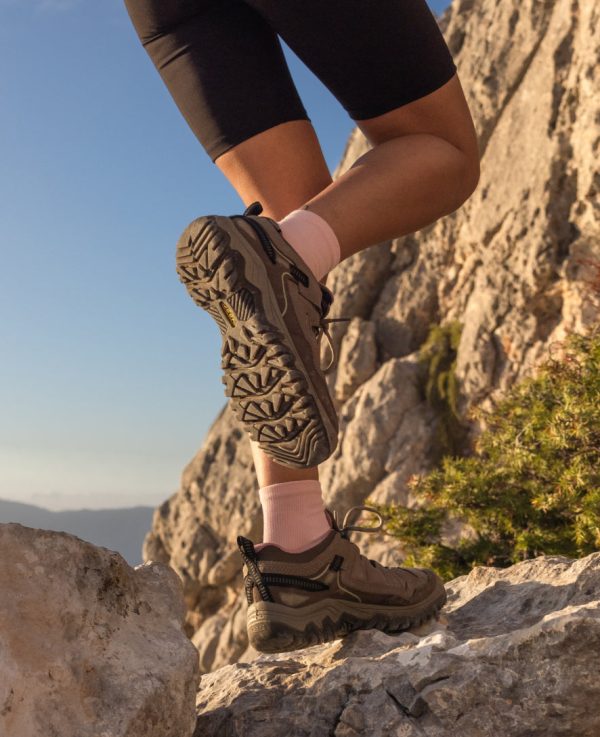 Women's Targhee IV Waterproof Hiking Shoe | Brindle/Nostalgia Rose