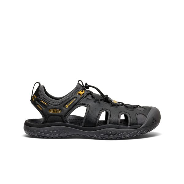 Men's SOLR Sandal | Black/Gold