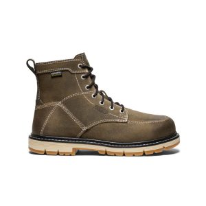 Women's San Jose 6 Waterproof 90?? Heel Boot (Aluminum Toe) | Steel Grey/Gum